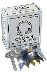 Crown-Style Aluminum Weaner--Calf Size