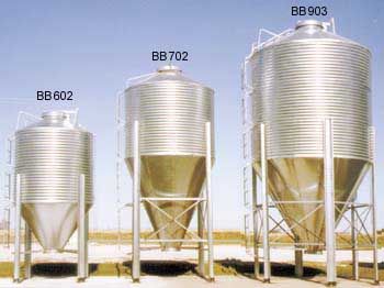 different grain bins