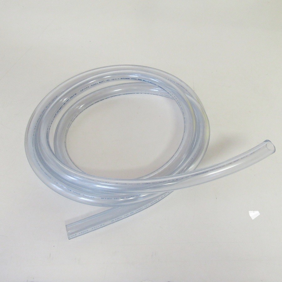 1/2" x 12' long section of CLEAR vacuum tubing