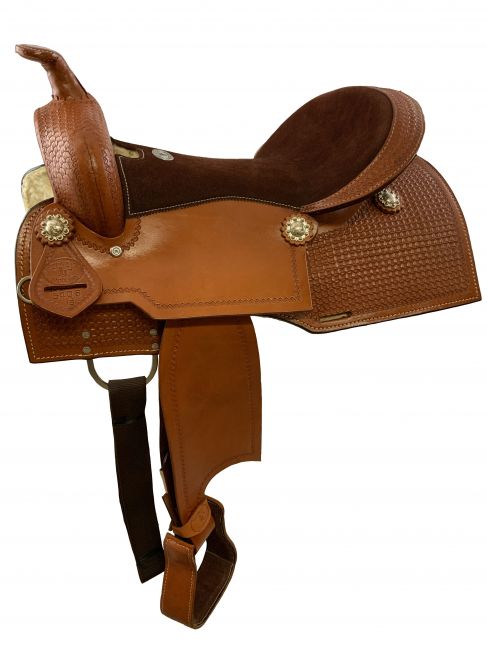 16" Double T Pleasure Style Saddle with Square Skirts