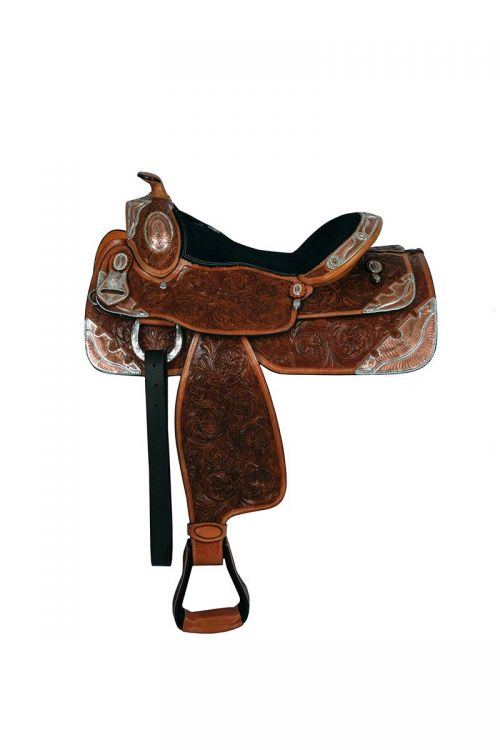 16" Double T fully tooled show saddle