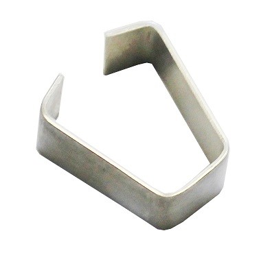 Stainless clip for blue coated bracket