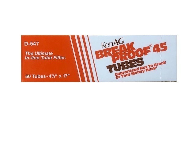 KenAg 4-7/8"x17" Breakproof Tube--10 Boxes of 50