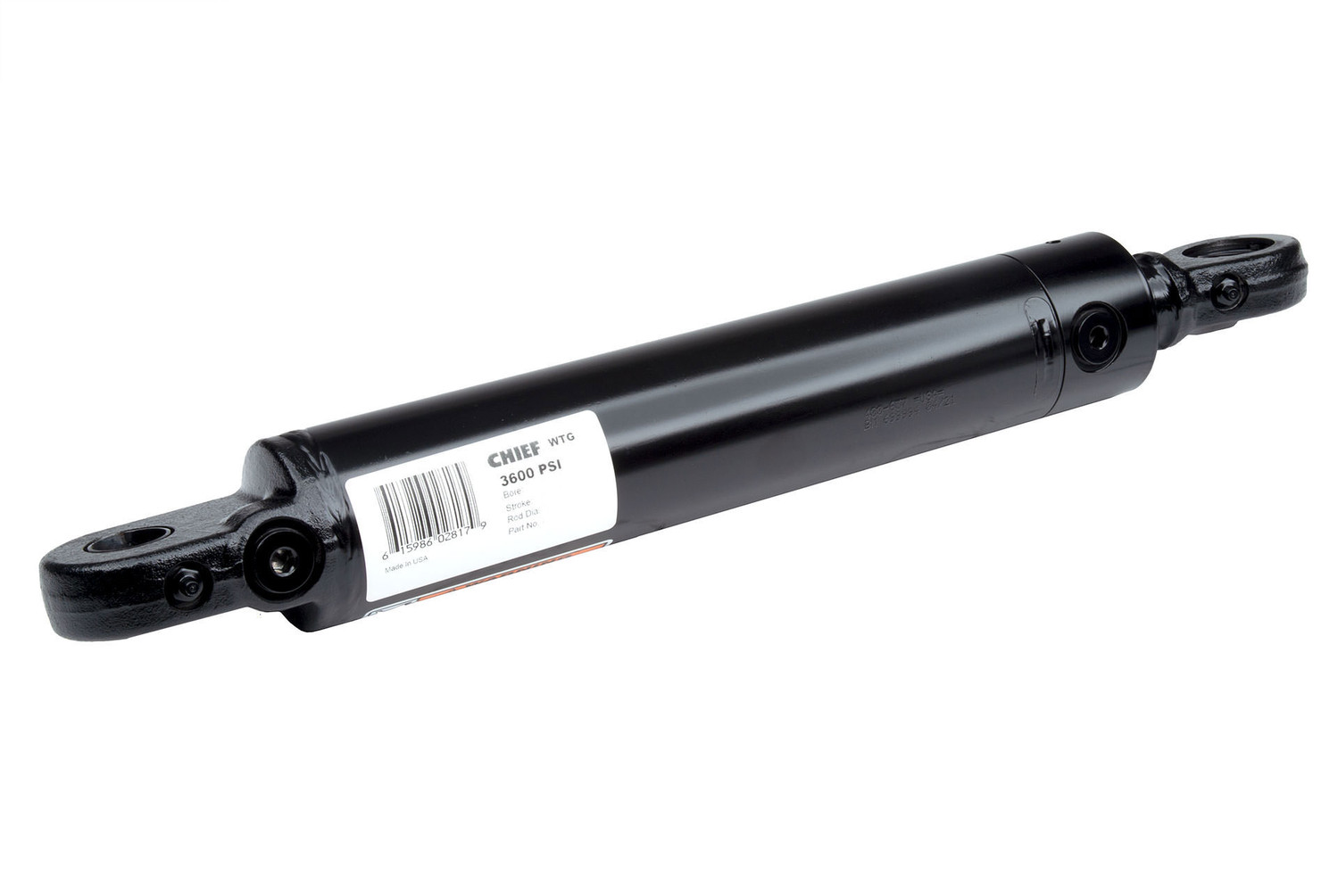CHIEF WTG WELDED TANG HYDRAULIC CYLINDER: 3.5" BORE X 30" STROKE - 1.75" ROD