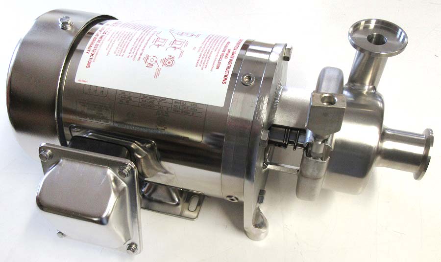 D-Style wall mount milk pump with 1 HP 3 phase Sterling