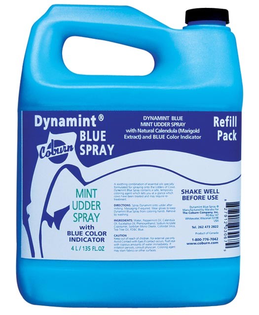 Dynamint Blue Udder Spray 4L Refill