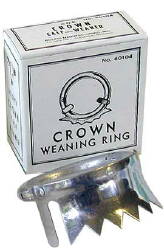 Crown-Style Aluminum Weaner--Calf Size