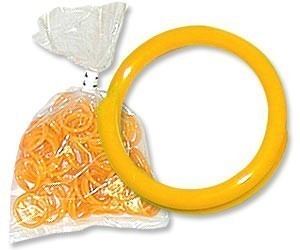 Yellow Poultry Bands--7/16" ID--Pkg/50