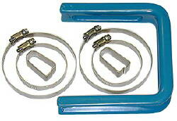Plastic Coated U-Hanger w/4 Clamps, 2 Clips-Bagged