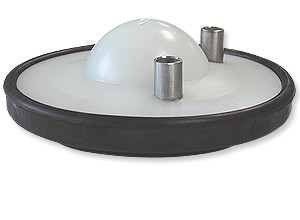 Poly Fresh Cow Lid w/5/8" OD SS Nipples--Complete