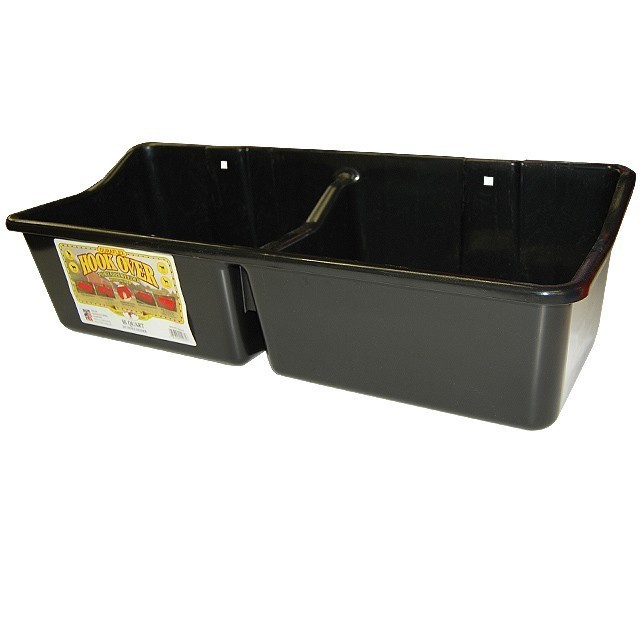 16 Qt. Double Compartment Hook-Over Feeder