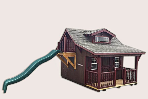 The Craftsman Playhouse Kit w/ Slide (Multiple Sizes Available)