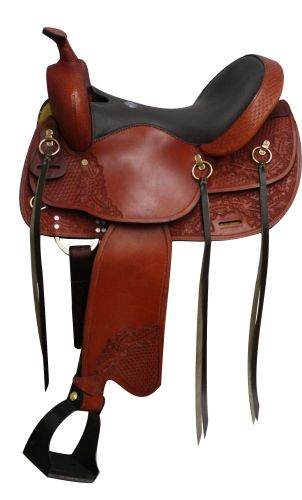 16", 17" Double T  Trail style saddle.