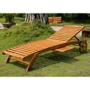 wooden chaise lounge for sale