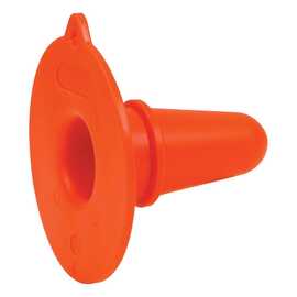 Orange Plastic Inflation Plug with Retainer Ring - Pack of 10
