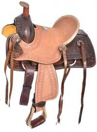 10" Double T  Pony hard seat roper style saddle
