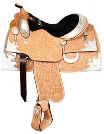 16" Oak leaf and acorn fully tooled Showman™ show saddle