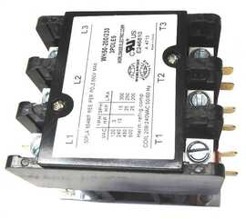 Contactor, 50 amp, 3 pole, 120V AC Coil