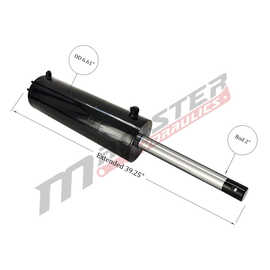 6" bore x 15.75" stroke Dump Hoist Hydraulic Cylinder -  HTC 6x15.75