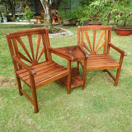 Hialeah Acacia Sapporo Tete-a-Tete Double Conversational Chair