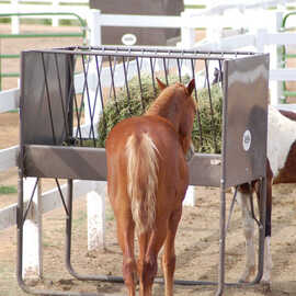 5-Foot V-Rack Hay Feeder for Horses