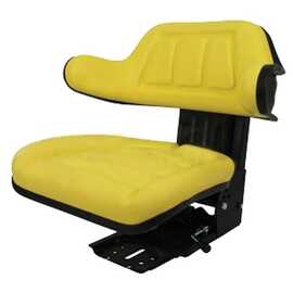 Yellow Universal Tractor Suspension Seat fits John Deere