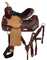10" Double T  Youth saddle set with crystal rhinestone conchos
