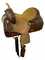 12" Double T  Medium Oil Youth Barrel style saddle set with suede seat