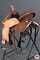 Western Horse Saddle American Leather Barrel Flex Tree Trail Hilason