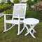 Rancho Acacia Outdoor Rocking Chair Set with Side Table