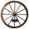 Decorative Wagon Wheel - 36" - Walnut Finish
