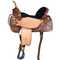 Western Horse Saddle Hilason In American Leather Flex Tree Barrel Trail
