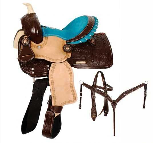 10" Double T  Pony saddle set