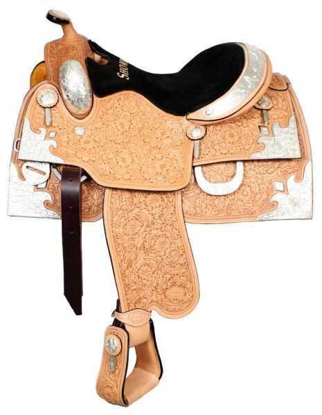 16" Oak leaf and acorn fully tooled Showman™ show saddle