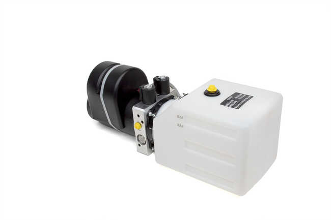 HYDRAULIC POWER UNIT, 12V DC, DOUBLE ACTING, SOLENOID OPERATED WITH TWO BUTTON REMOTE