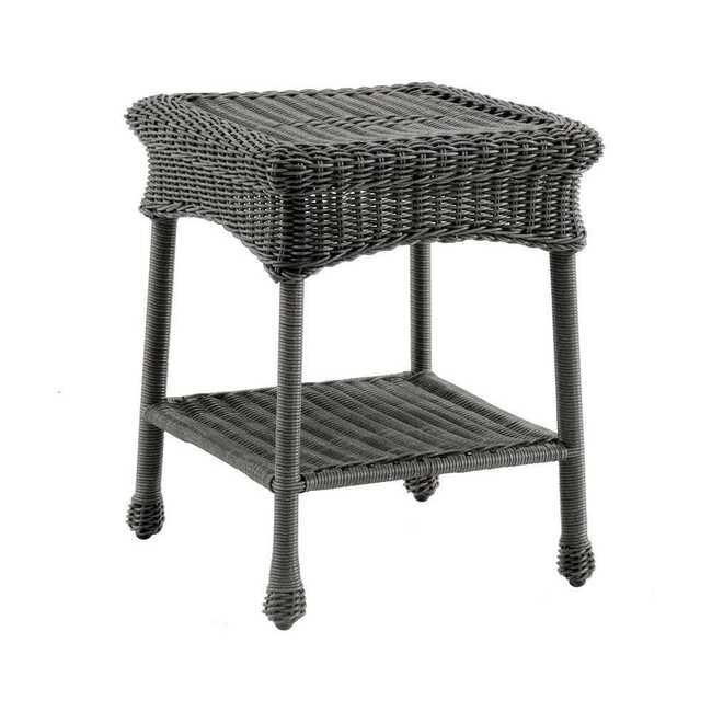 Malabar Resin Wicker/Steel Outdoor Side Table (6 Colors Available)