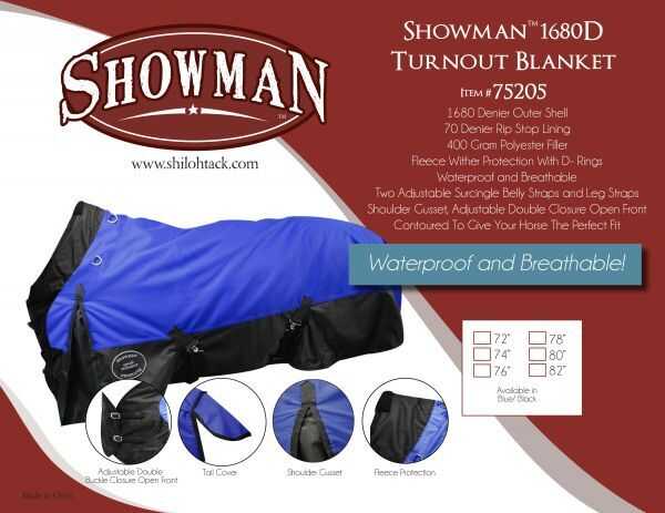 Showman ® 1680 Denier Turnout Blanket