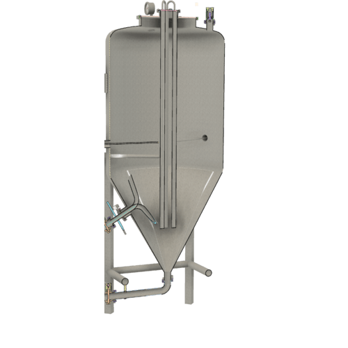MoreBeer! Pro Conical Fermenter - 2 bbl With Reactor Cooling Rod and Jacket