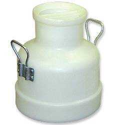 40# (18 Kg) Poly Milk Bucket w/ Storage Lid & 2 Handles