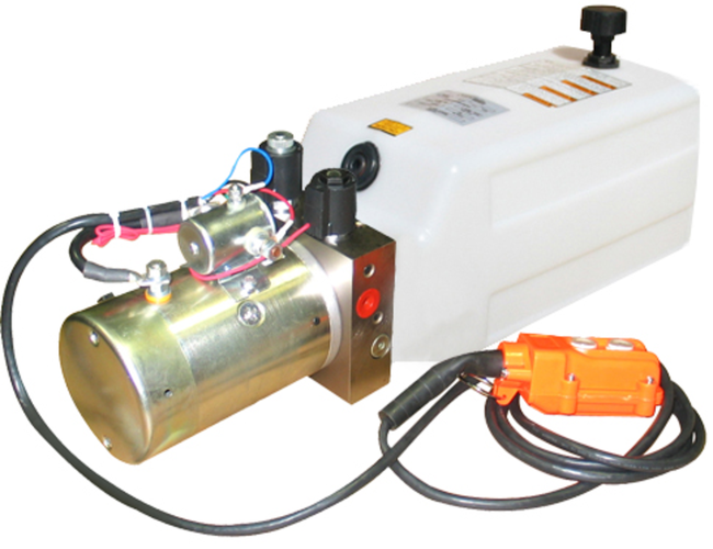 HYDRAULIC POWER UNIT (12V DC, DOUBLE ACTING): 1 GALLON POLY TANK2