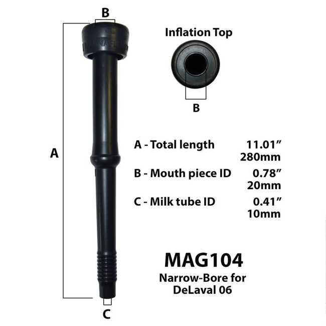 MAGNAFLEX Narrow-Bore Inflation f / DeLaval 06 (Soft)--Bag / 4