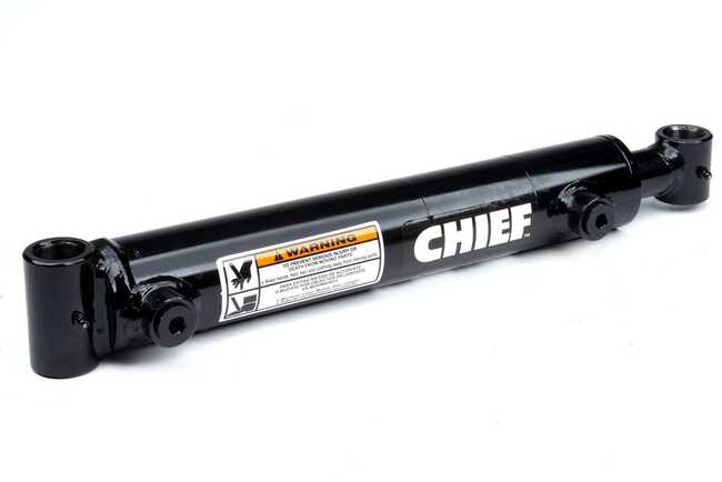 Chief WT Welded Hydraulic Cylinder: 2" Bore x 8" Stroke - 1.25" Rod - 1"  pin