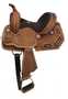 12" Double T Youth/Pony embroidered star barrel saddle