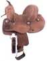 10" Double T  Youth Hard Seat Barrel style saddle with extra deep seat