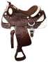 16" Fully tooled Double T Show Saddle with suede leather seat