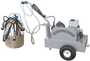 Complete Milking Package - 1 HP Electric Portable Milker w/ 1 Bucket Assembly for Cows - EZ Milking