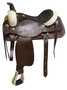 Circle S roper/pleasure style saddle with a suede leather seat