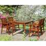 Hialeah Acacia Hardwood 5-Piece Outdoor Dining Set with Rectangular Table