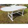Rancho 59"-79" Acacia Oval Extendable Dining Table w/Fold Out Leaf (4 Colors Available)