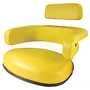 3 Piece Yellow Vinyl Seat fits John Deere with Steel Back